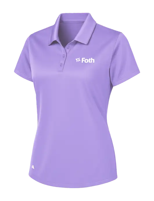 Adidas Light Purple Womens Basic Sport Polo w/Foth Logo