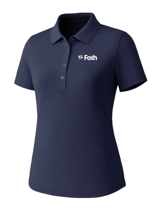Callaway Womens Core Navy Performance Polo w/Foth Logo
