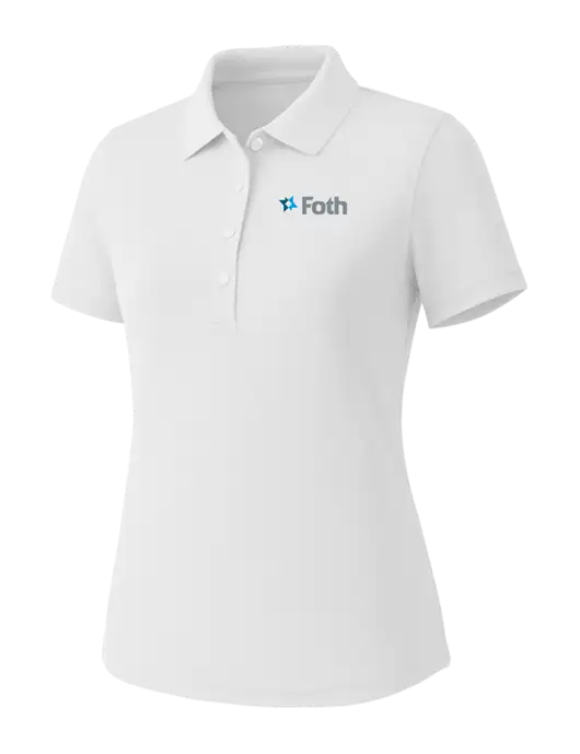 Callaway Womens Core Bright White Performance Polo w/Foth Logo