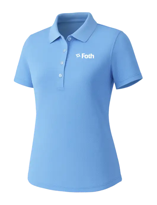 Callaway Womens Core Light Blue Performance Polo w/Foth Logo