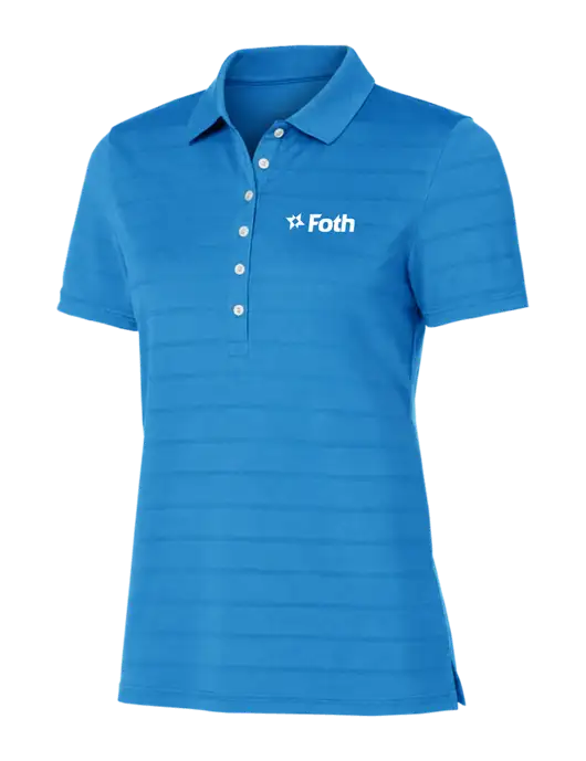 Callaway Womens Royal Blue Ventilated Polo w/Foth Logo