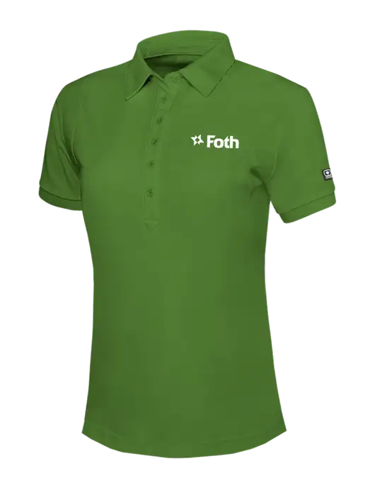 OGIO Womens Dark Kelly Green Jewel Polo w/Foth Logo