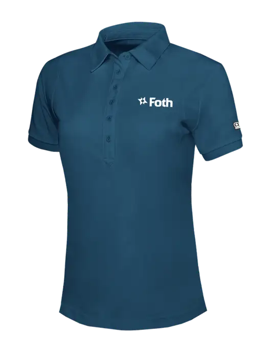 OGIO Womens Light Navy Jewel Polo w/Foth Logo