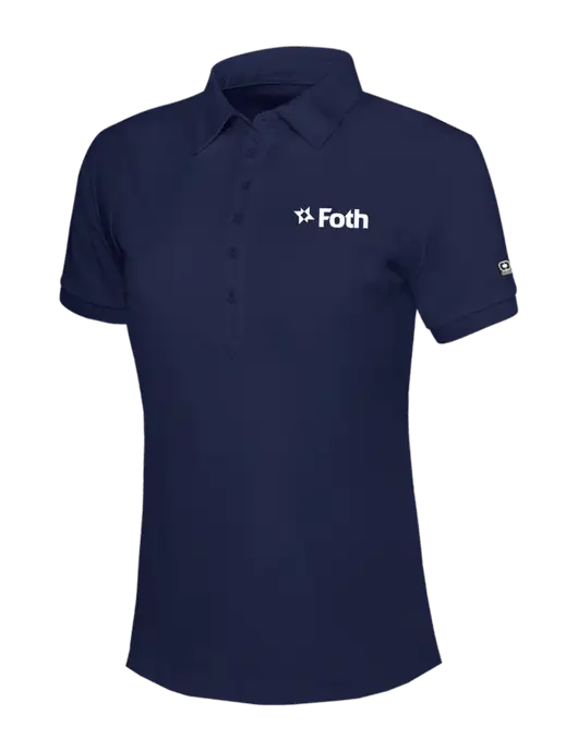 OGIO Womens Navy Jewel Polo w/Foth Logo