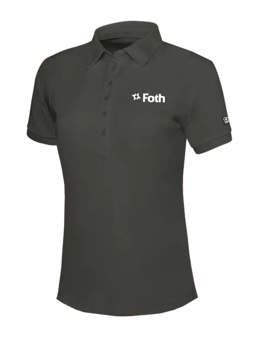 OGIO Womens Dark Grey Jewel Polo w/Foth Logo