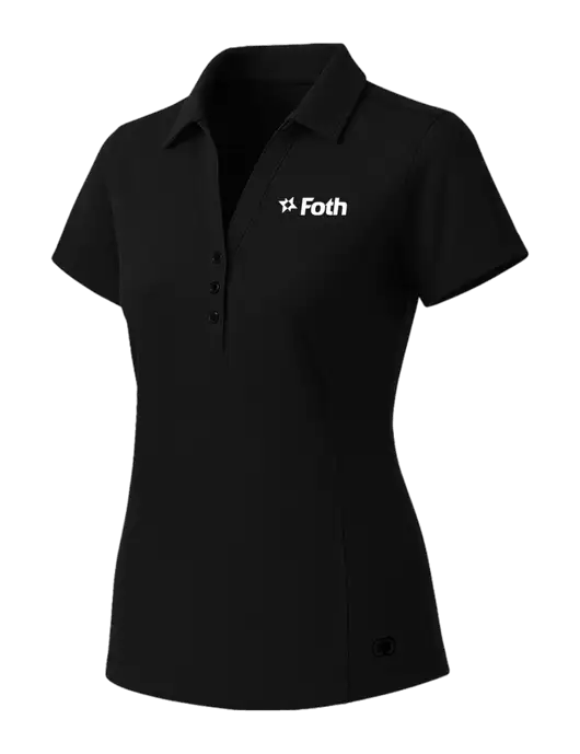 OGIO Womens Blacktop ONYX Polo w/Foth Logo