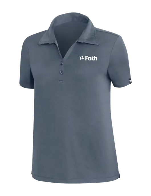 TravisMathew Dark Slate Blue Womens Coto Performance Polo w/Foth Logo