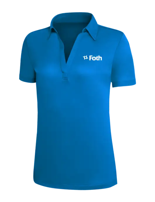 Royal Blue Silk Touch Womens Performance Polo w/Foth Logo