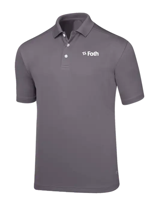 Callaway Core Medium Grey Performance Polo w/Foth Logo