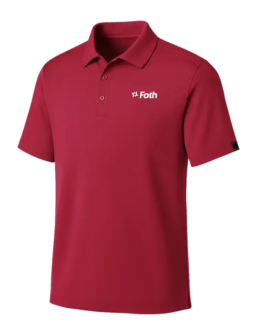 OGIO Red Framework Polo w/Foth Logo