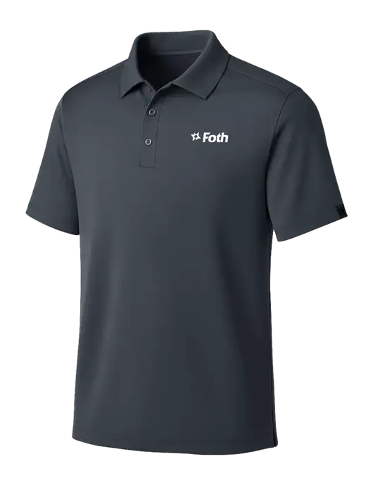 OGIO Dark Grey Framework Polo w/Foth Logo