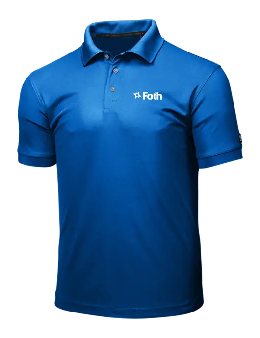 OGIO Royal Blue Caliber 2.0 Polo w/Foth Logo