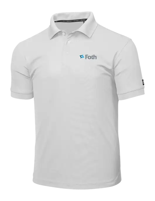 OGIO Bright White Caliber 2.0 Polo w/Foth Logo