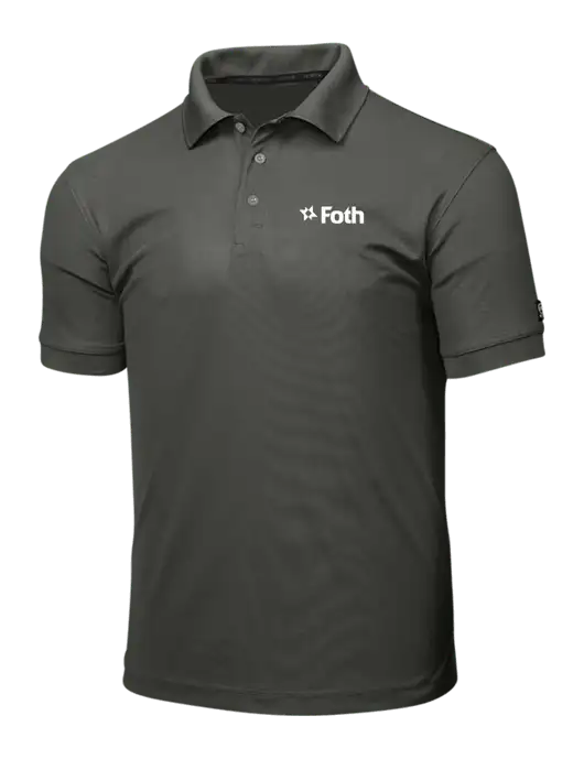 OGIO Medium Grey Caliber 2.0 Polo w/Foth Logo