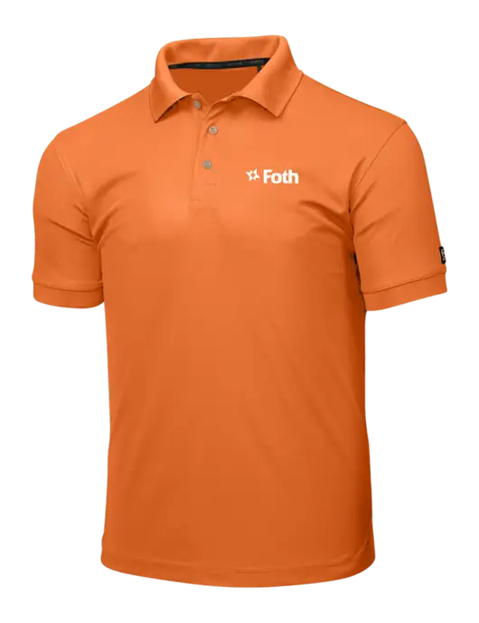 OGIO Orange Caliber 2.0 Polo w/Foth Logo