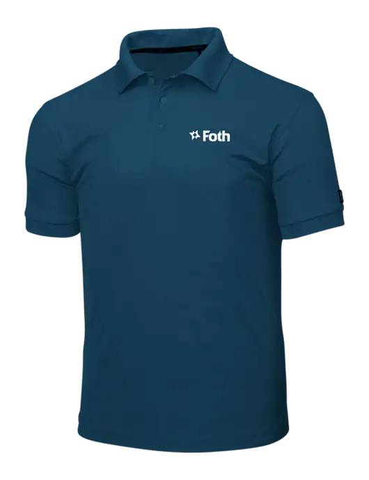 OGIO Light Navy Caliber 2.0 Polo w/Foth Logo