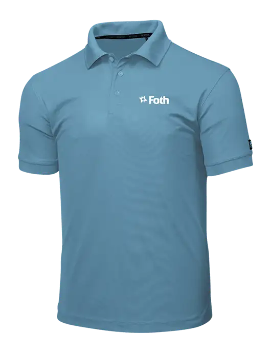 OGIO Light Slate Blue Caliber 2.0 Polo w/Foth Logo
