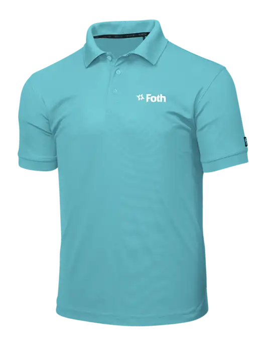 OGIO Light Sapphire Caliber 2.0 Polo w/Foth Logo