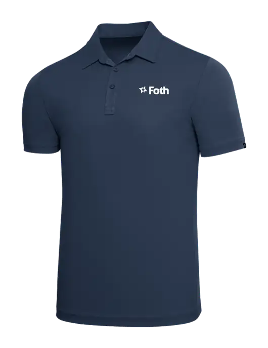 TravisMathew Navy Solid Oceanside Polo w/Foth Logo