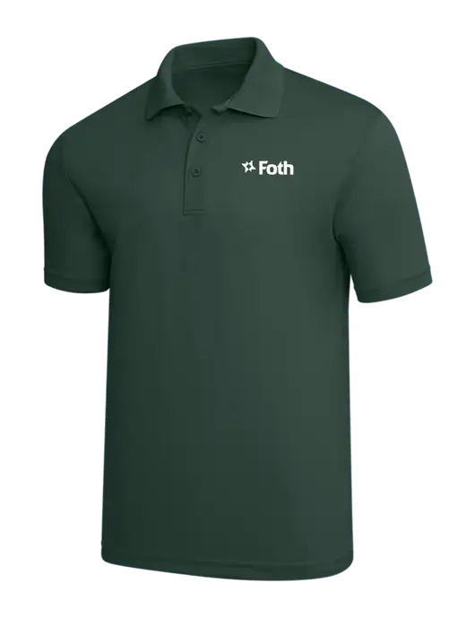 Dark Green PosiCharge RacerMesh Polo w/Foth Logo