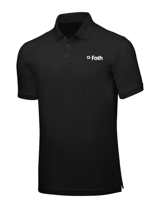 Black Core Classic Pique w/Foth Logo