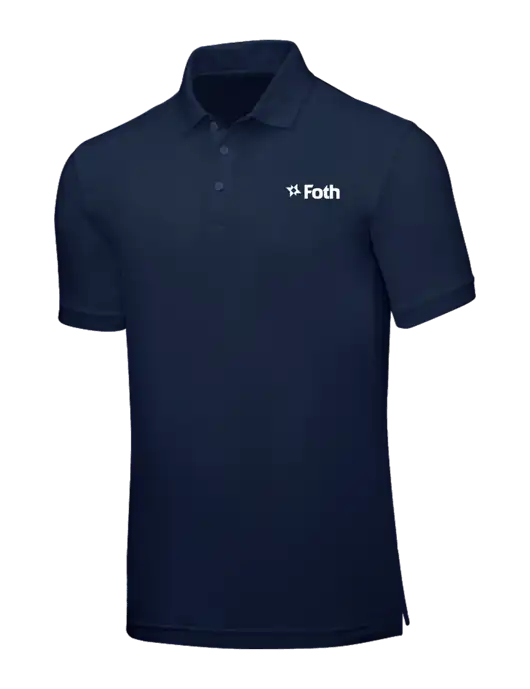 Navy Blue Core Classic Pique w/Foth Logo
