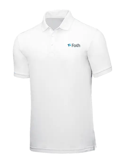 White Core Classic Pique w/Foth Logo