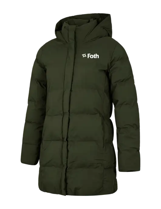 Mercer+Mettle Womens Dark Green Puffy Parka  w/Foth Logo