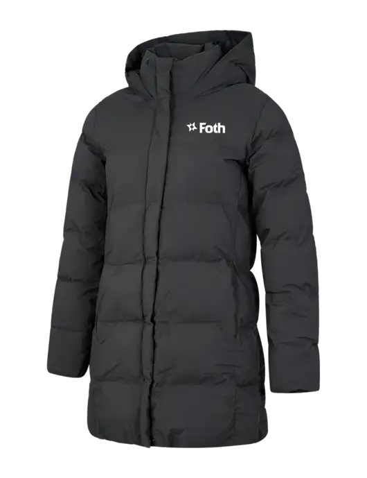 Mercer+Mettle Womens Dark Grey Puffy Parka  w/Foth Logo