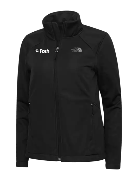 North Face Womens Black Ridgewall Soft Shell Jacket w/Foth Logo