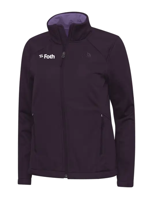 North Face Light Plum Womens Ridgewall Soft Shell Jacket w/Foth Logo