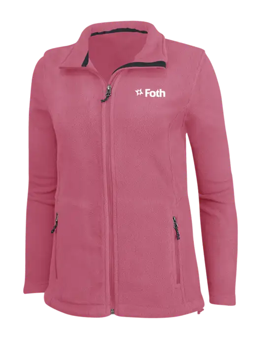 Womens Pink Fleece Jacket w/Foth Logo