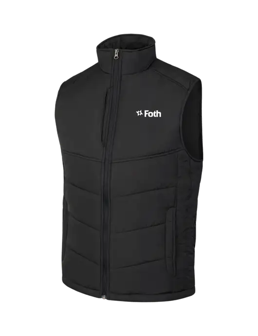 Black/Black Puffy Vest w/Foth Logo