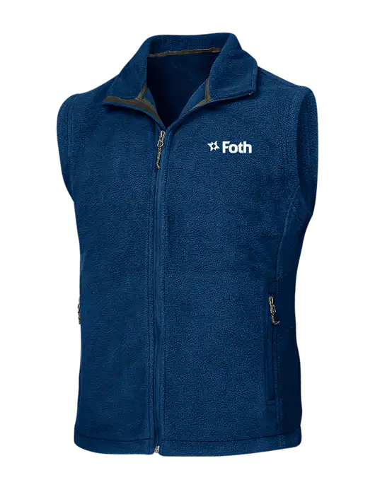 Navy Fleece Vest w/Foth Logo