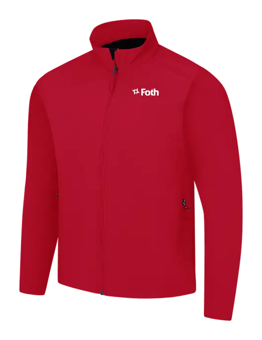 Red Core Soft Shell Jacket w/Foth Logo