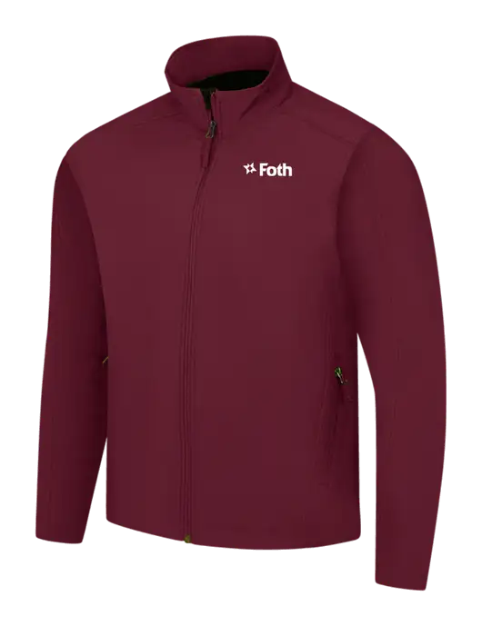 Maroon Core Soft Shell Jacket w/Foth Logo