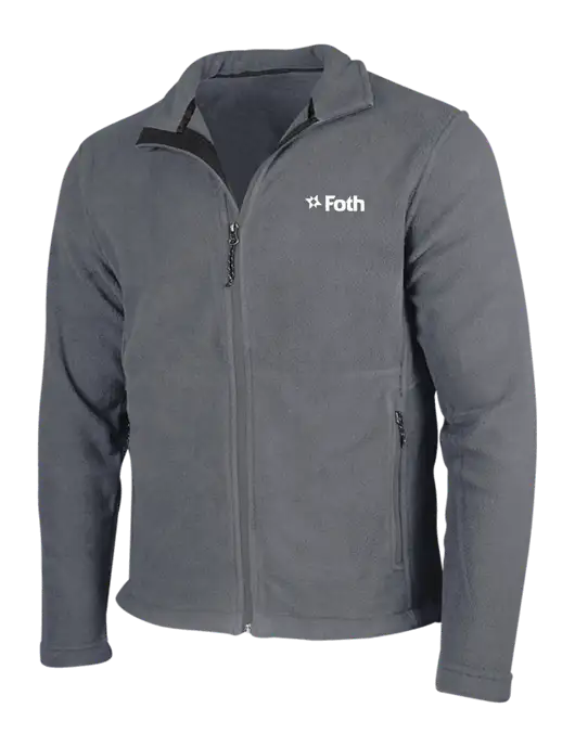 Medium Grey Fleece Jacket w/Foth Logo