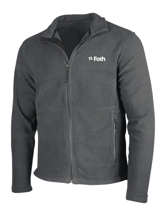 Dark Grey Fleece Jacket w/Foth Logo
