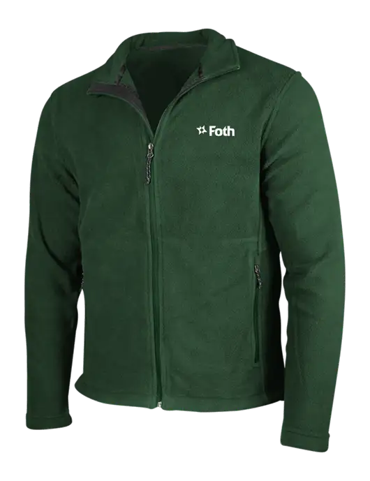 Dark Green Fleece Jacket w/Foth Logo