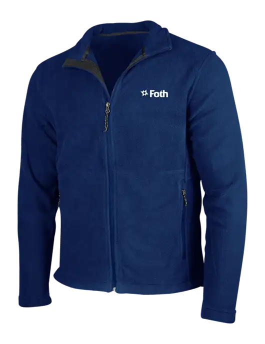 Navy Fleece Jacket w/Foth Logo