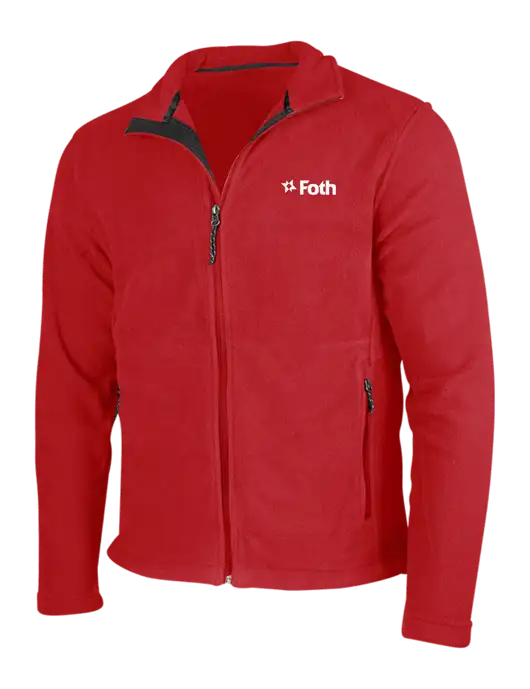 Red Fleece Jacket w/Foth Logo