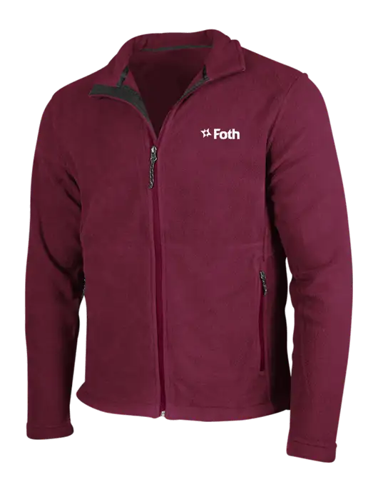 Maroon Fleece Jacket w/Foth Logo