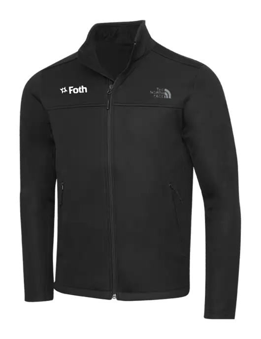North Face Black Ridgewall Soft Shell Jacket w/Foth Logo