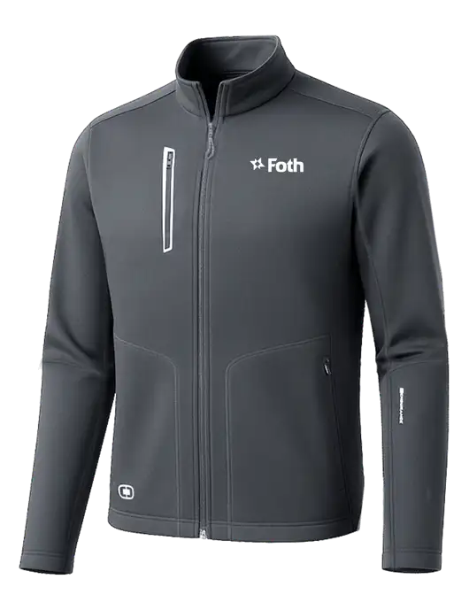 OGIO Dark Grey Endurance Fulcrum Full-Zip w/Foth Logo