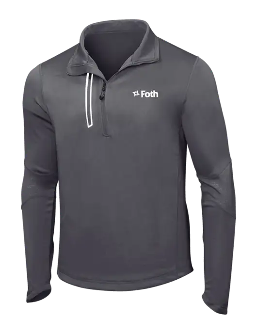 OGIO Gear Grey Endurance Fulcrum 1/4 Zip w/Foth Logo