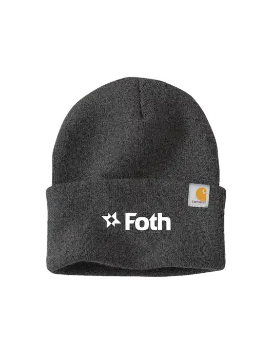 Carhartt Dark Grey Watch Cap 2.0 w/Foth Logo