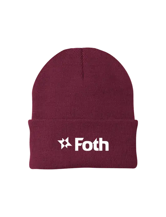 Maroon Knit Cap w/Foth Logo