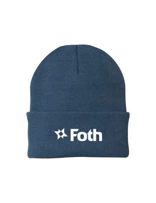 Dark Slate Knit Cap w/Foth Logo