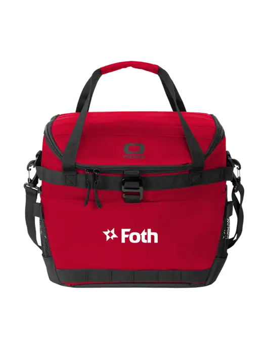 OGIO Red Sprint 24-Pack Cooler w/Foth Logo
