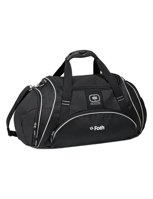 OGIO Black Crunch Duffel
 w/Foth Logo
